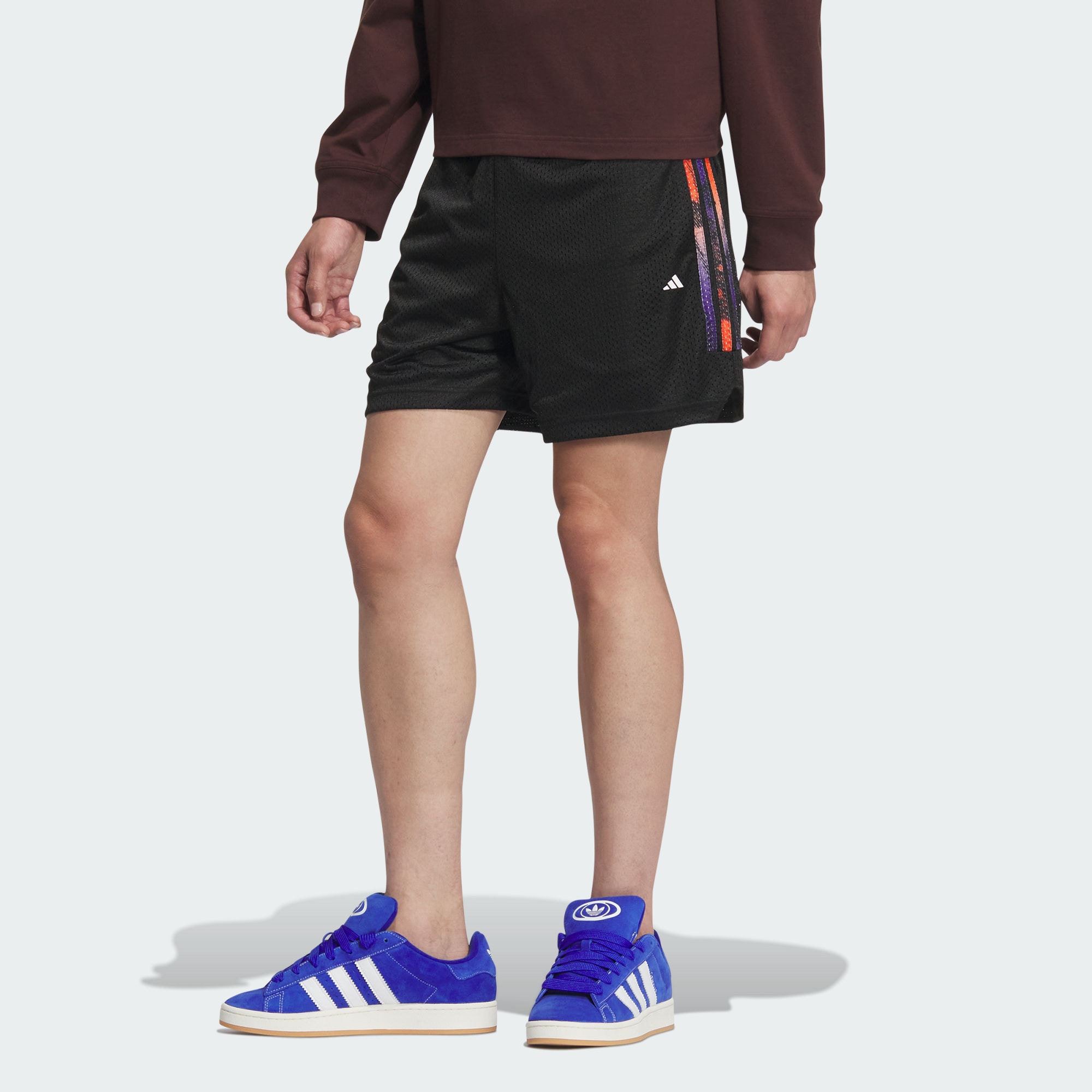 Мужские шорты adidas BASKETBALL 3-STRIPES SHORTS черные