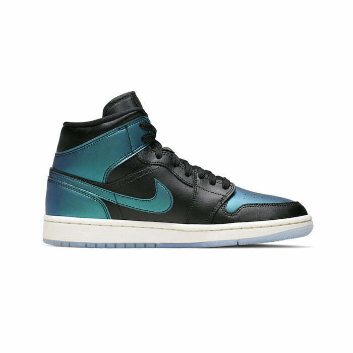 Кроссовки Nike Air Jordan 1 Mid Iridescent Black (W)