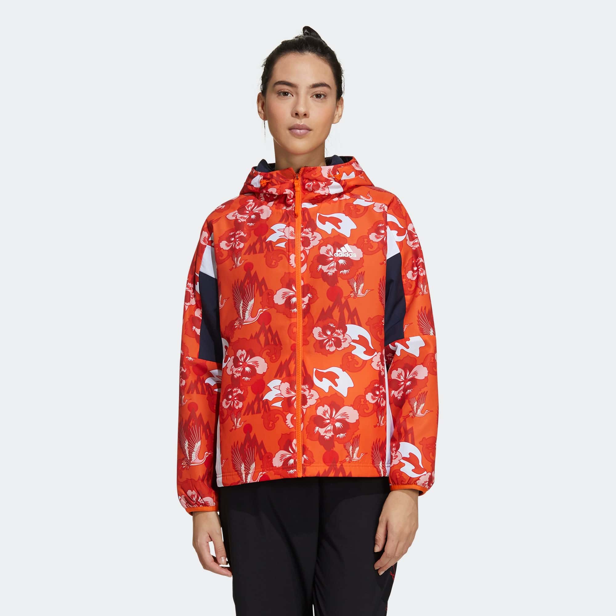 Женская куртка adidas ALLOVER PRINT BLOCK JACKET