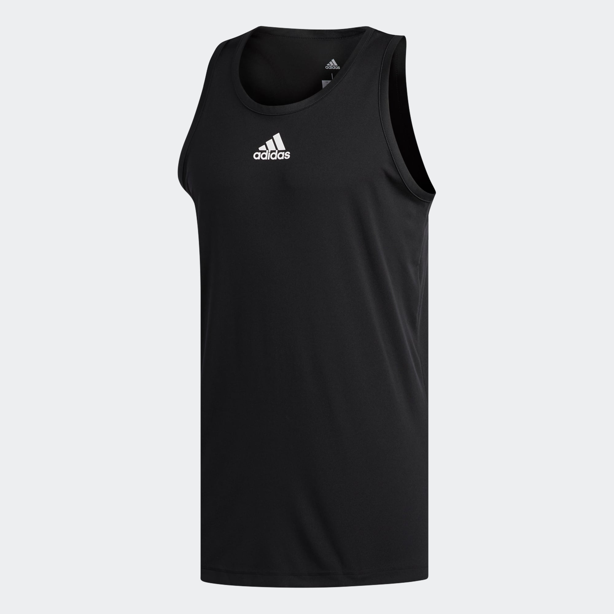 Мужская майка adidas Heathered Tank Top черная