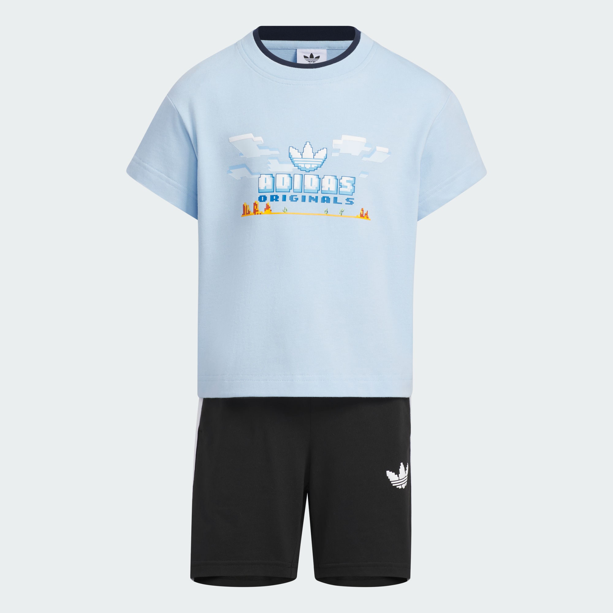 Детские шорты adidas GAMING GRAPHIC SHORTS TEE SET JI9841