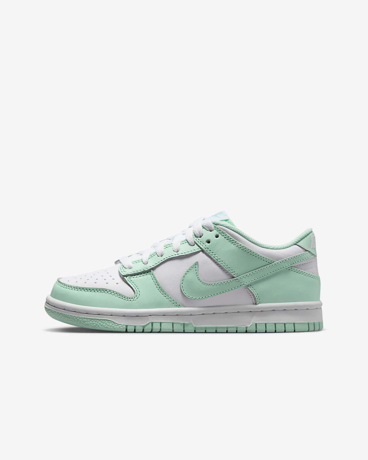 Детские кроссовки Nike Dunk Low GS зеленые