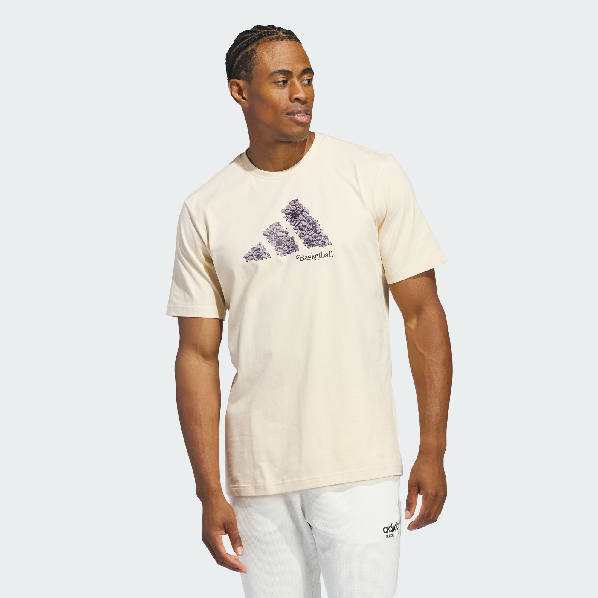 Мужская футболка adidas COURT THERAPY GRAPHIC TEE коричневая