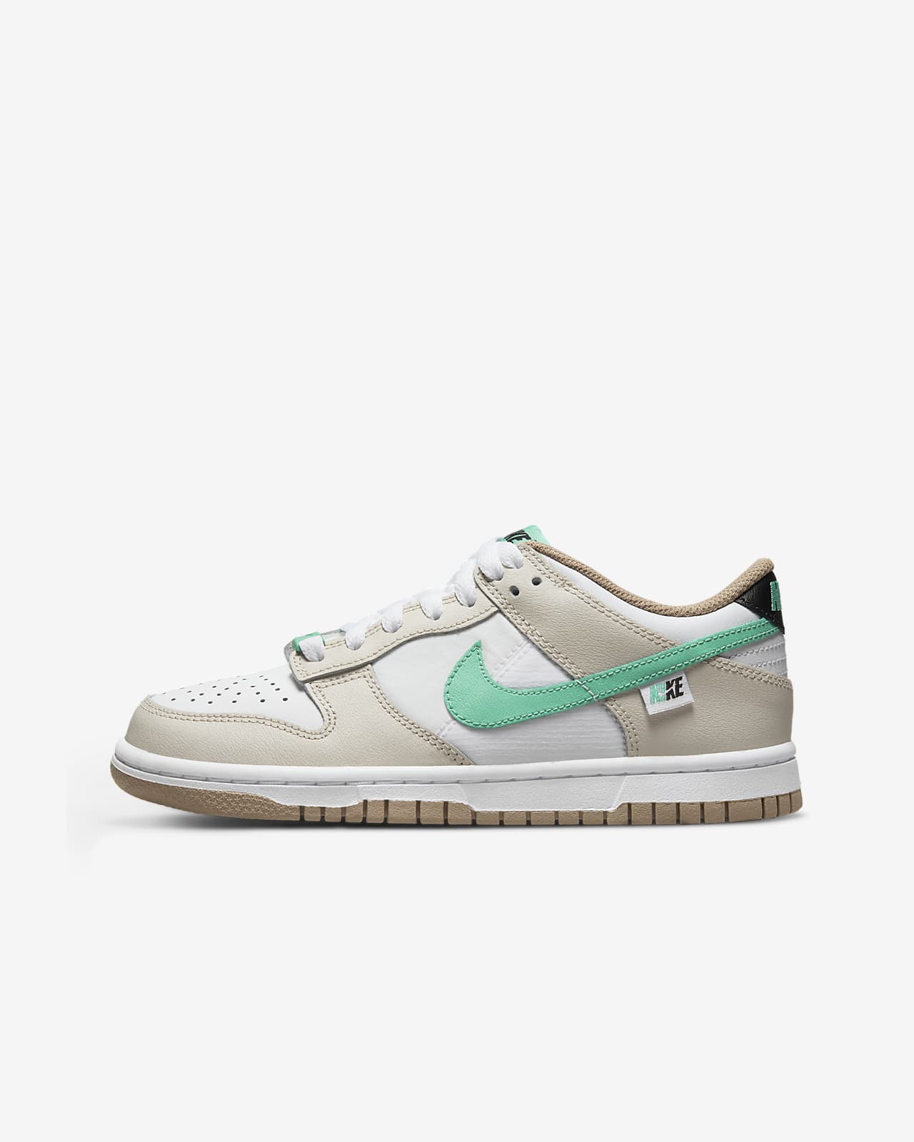 Детские кроссовки Nike Dunk Low (GS) зеленые