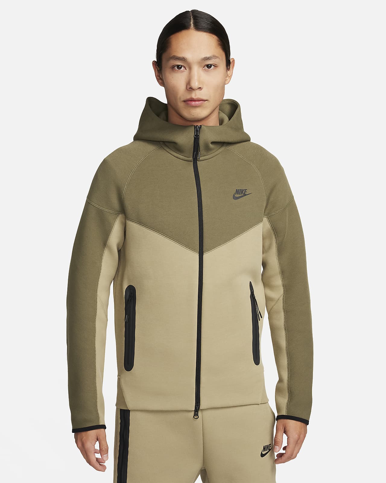 Мужская толстовка Nike Sportswear Tech Fleece Windrunner черная