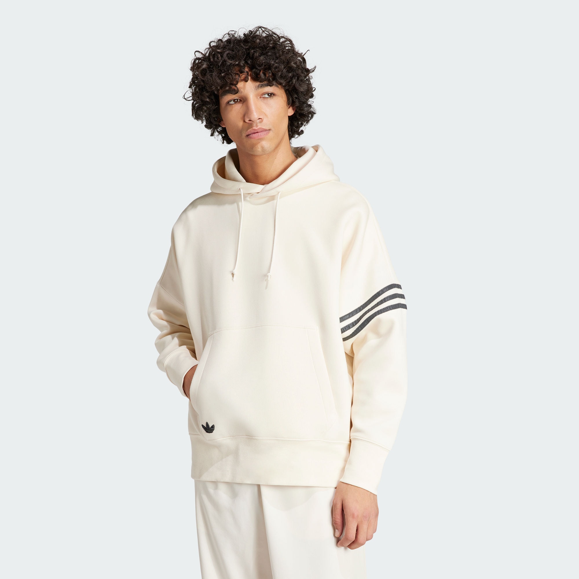 Мужское худи adidas STREET NEUCLASSICS HOODIE белое