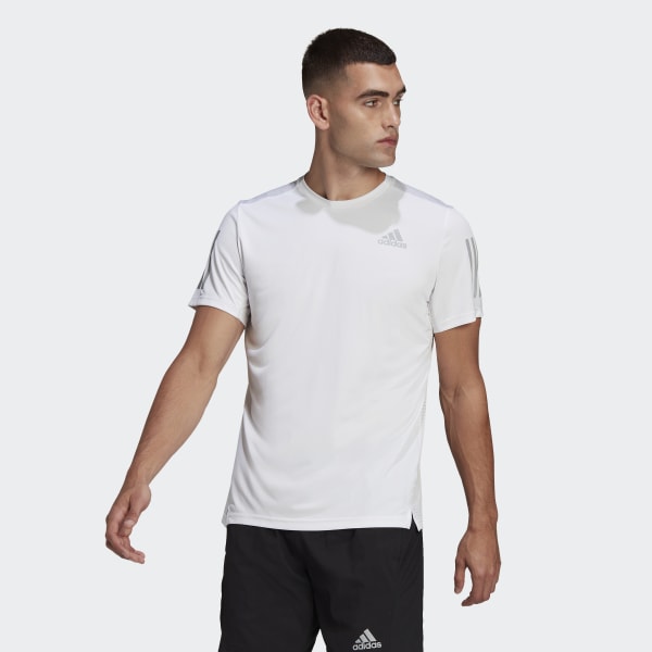 Мужская одежда для бега adidas Own the Run Tee (Белая)