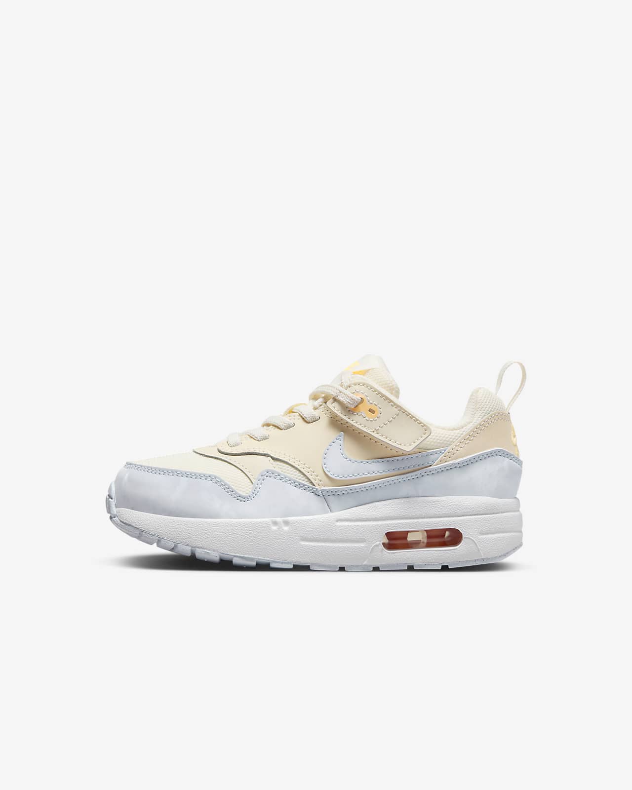 Детские кроссовки Nike Air Max 1 EasyOn (PS) белые