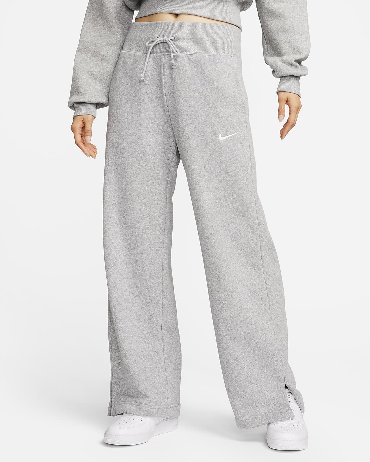 Женские брюки Nike Sportswear Phoenix Fleece серые