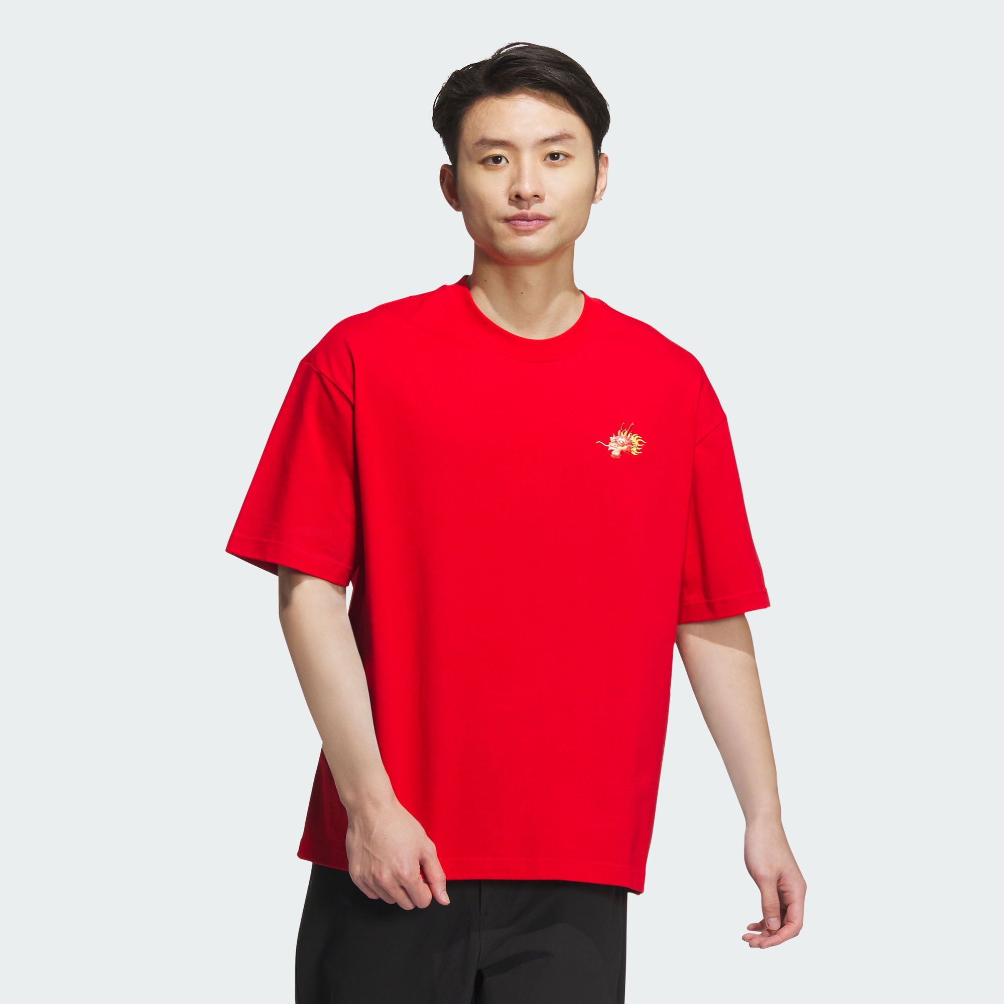 Мужская футболка adidas DRAGON YEAR TEE красная