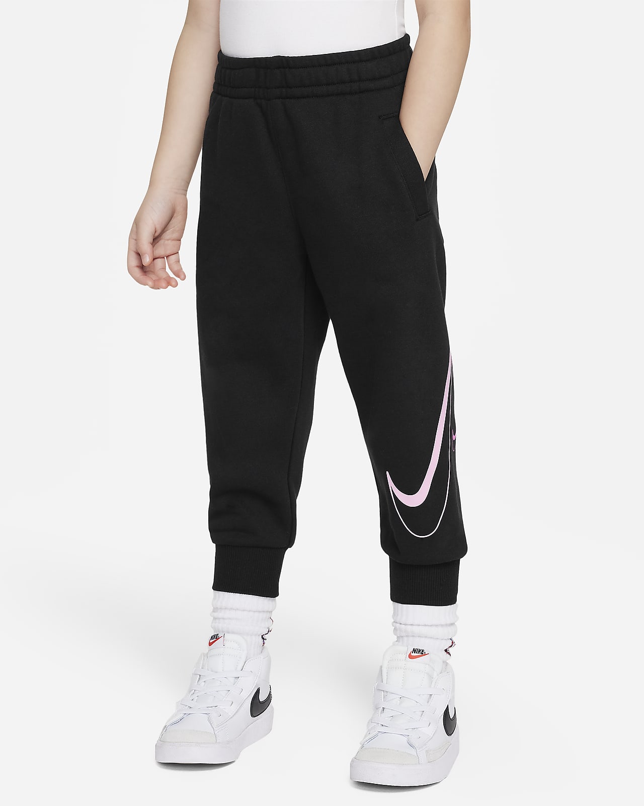 Детские брюки Nike Swoosh черные