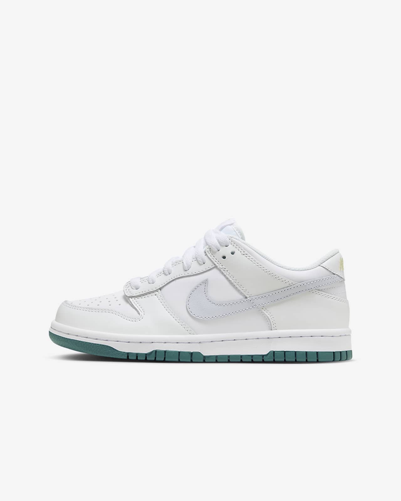 Детские кроссовки Nike Dunk Low (GS) белые