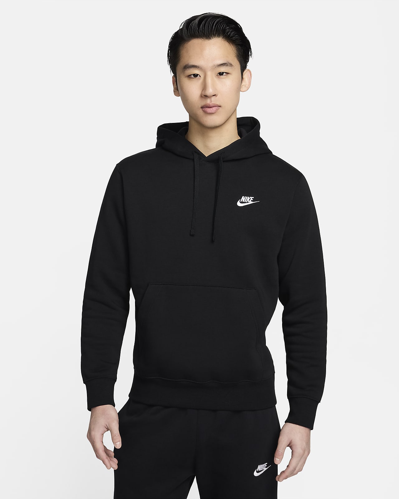 Мужская толстовка Nike Sportswear Club Fleece черная