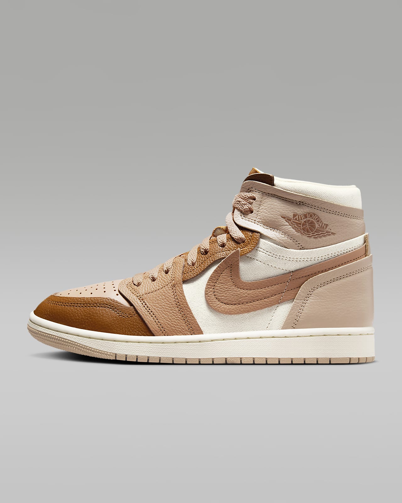 Женские кроссовки nike Air Jordan 1 MM High коричневые