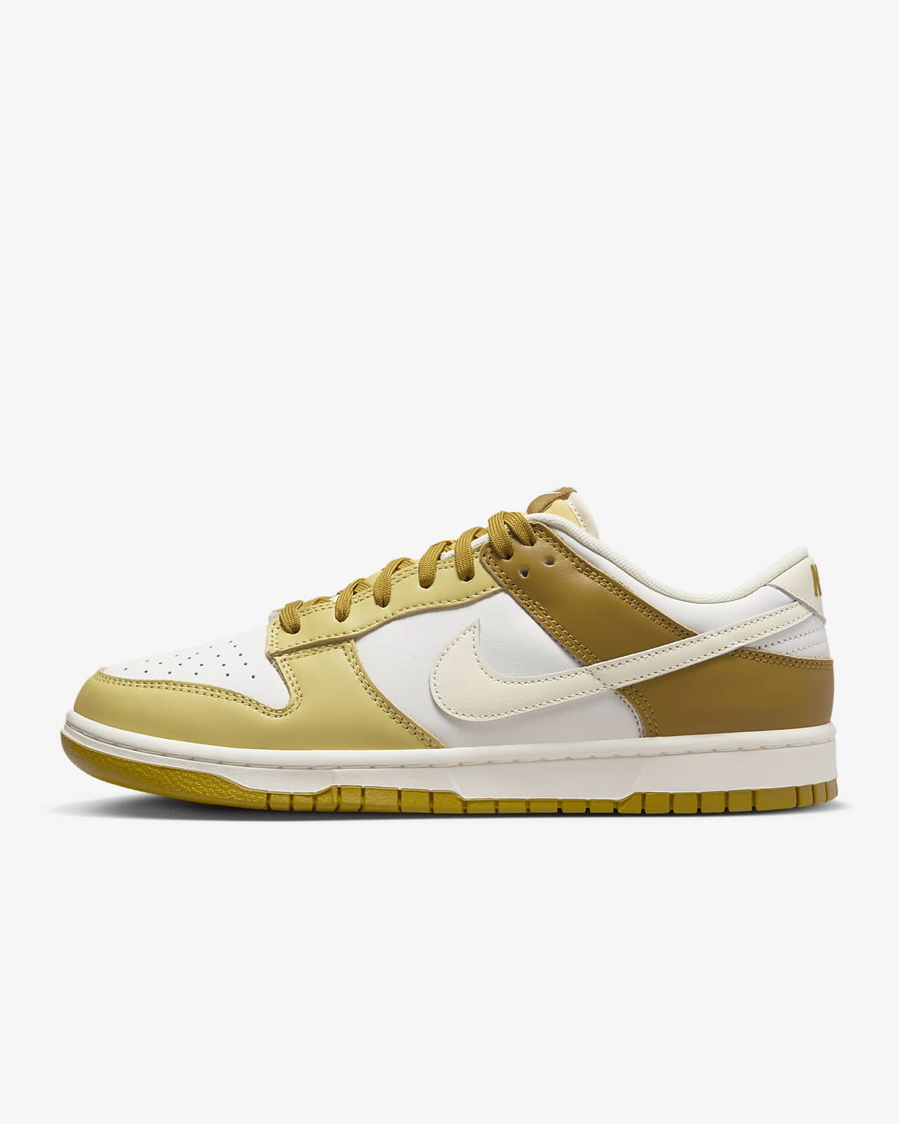 Мужские кроссовки Nike Dunk Low Retro золотые