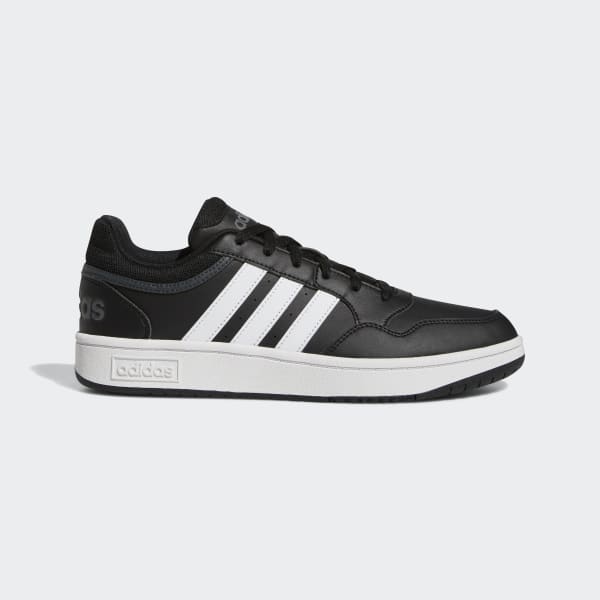 Мужские кроссовки adidas Hoops 3.0 Low Classic Vintage Shoes (Черные)