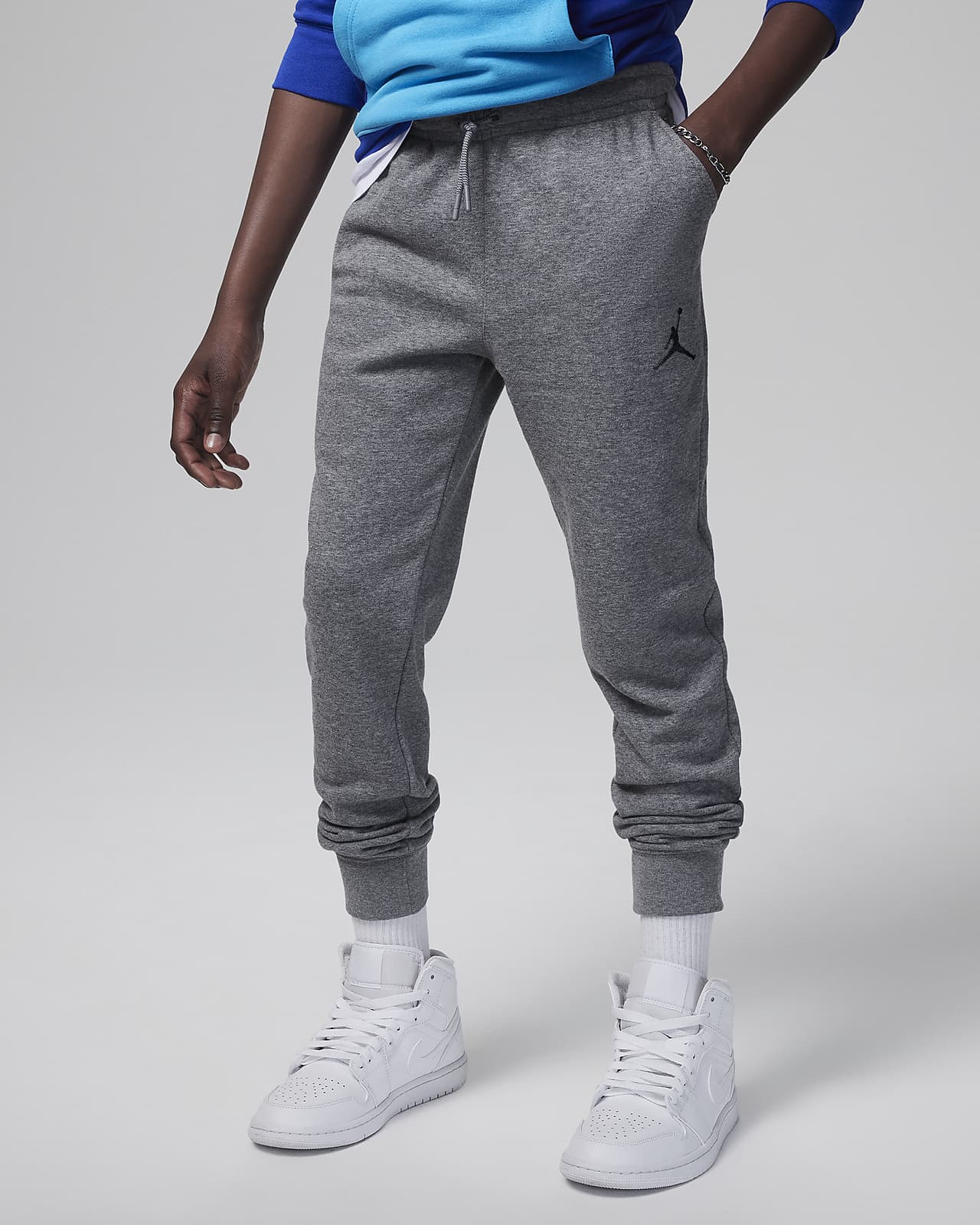 Детские брюки nike Jordan MJ Essentials серые