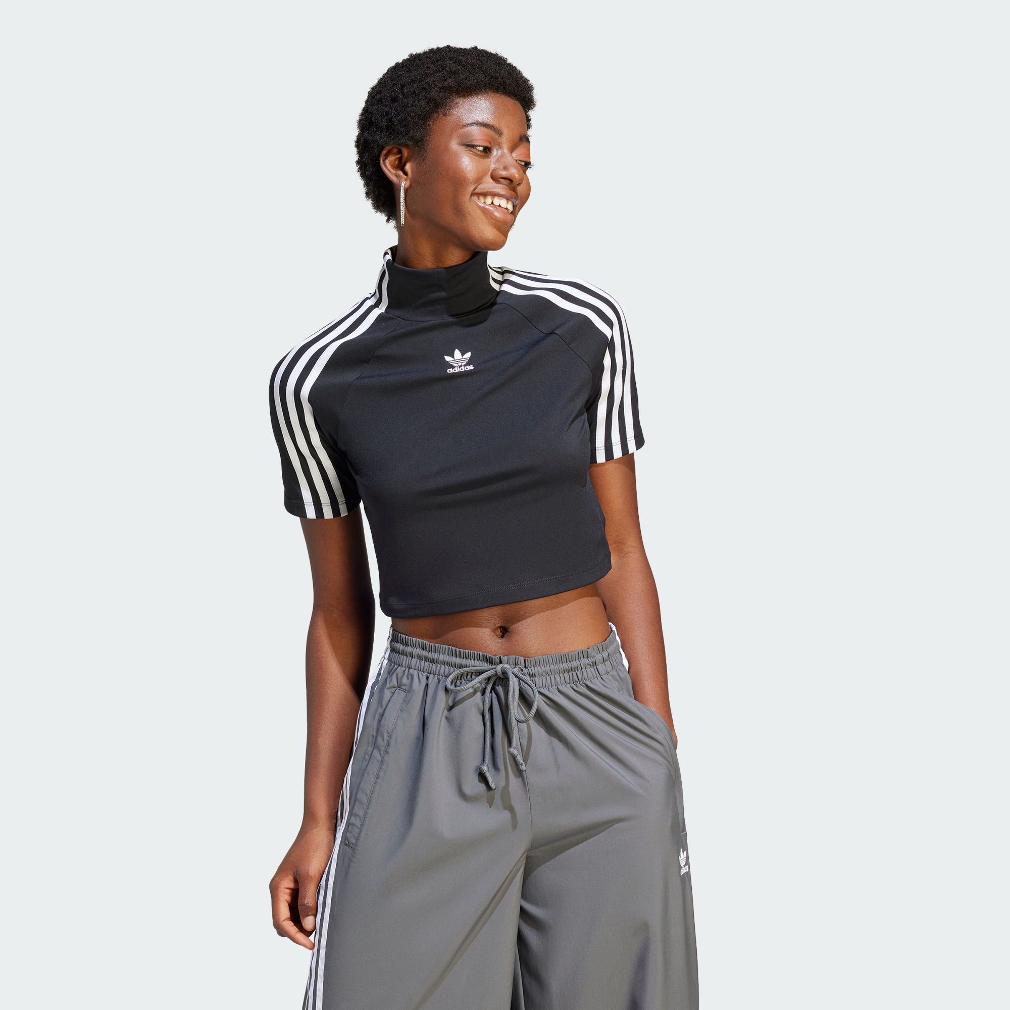 Женский топ adidas ADILENIUM SHORT SLEEVE TOP черный