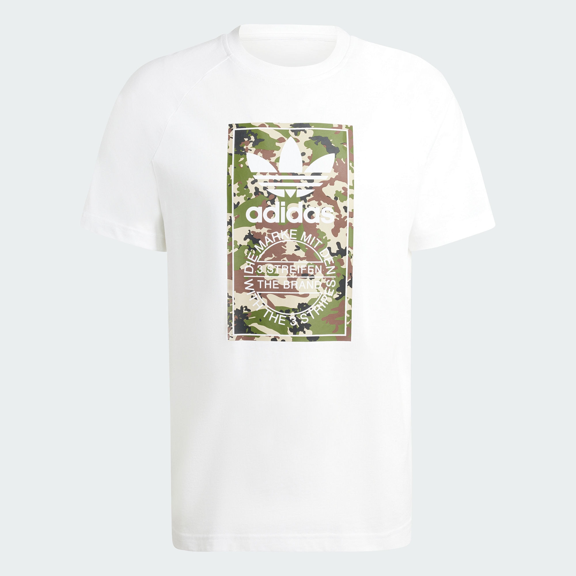 Мужская футболка adidas CAMO TONGUE TEE белая