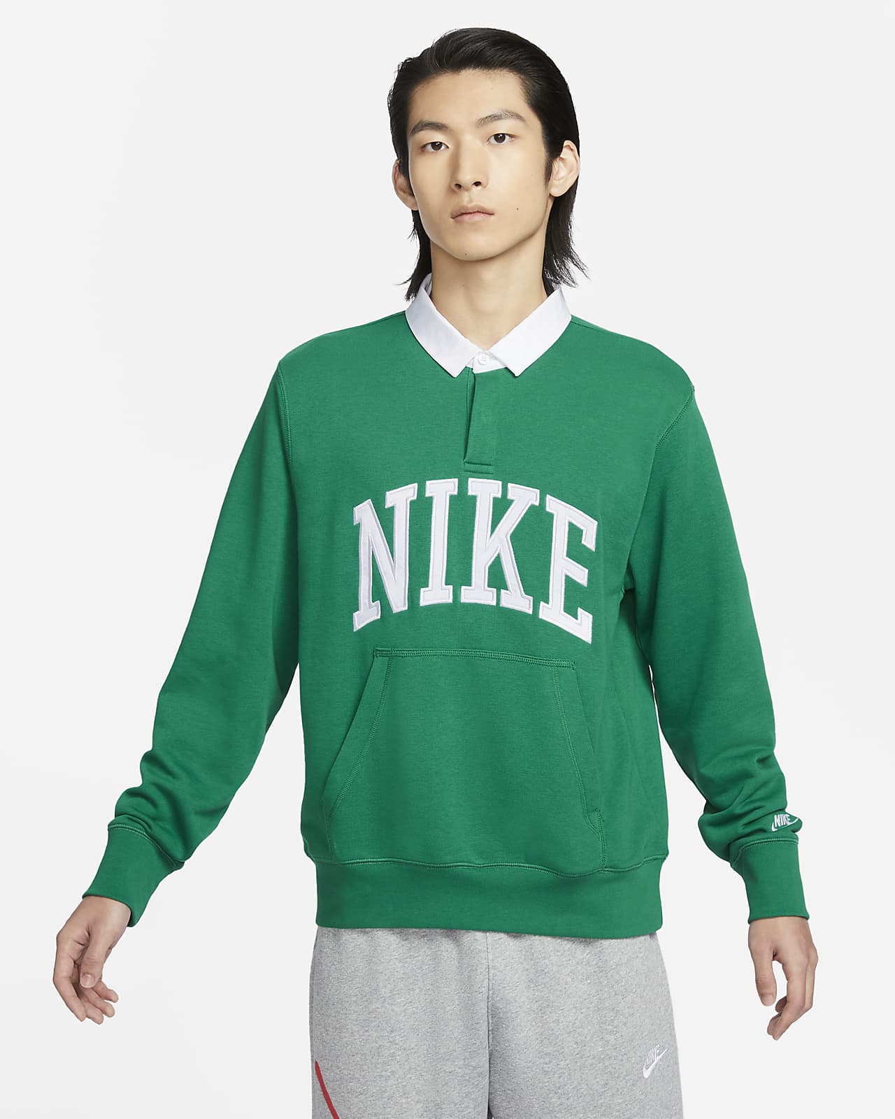 Мужской топ Nike Club Fleece зеленый