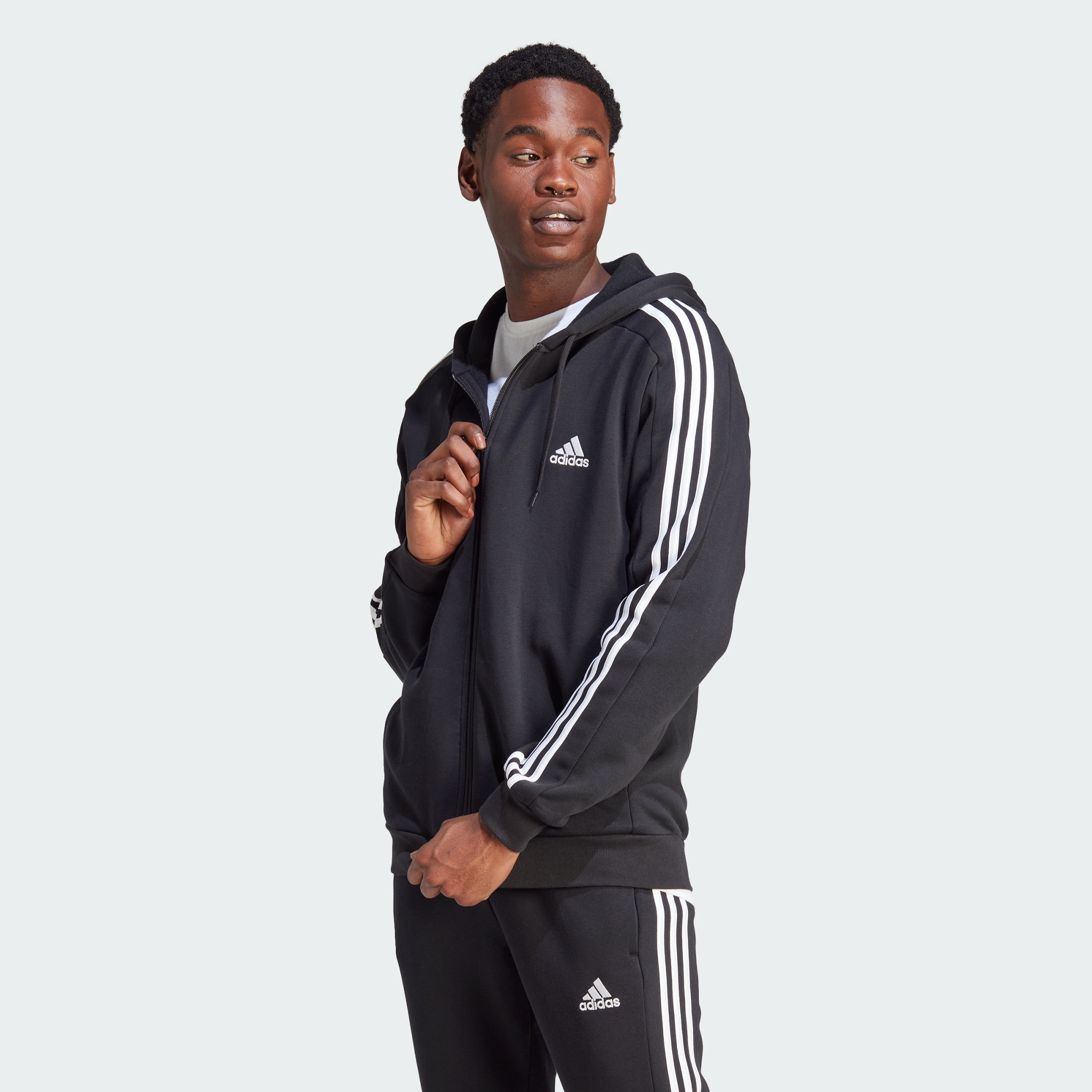 Мужская толстовка adidas ESSENTIALS FULL-ZIP HOODIE