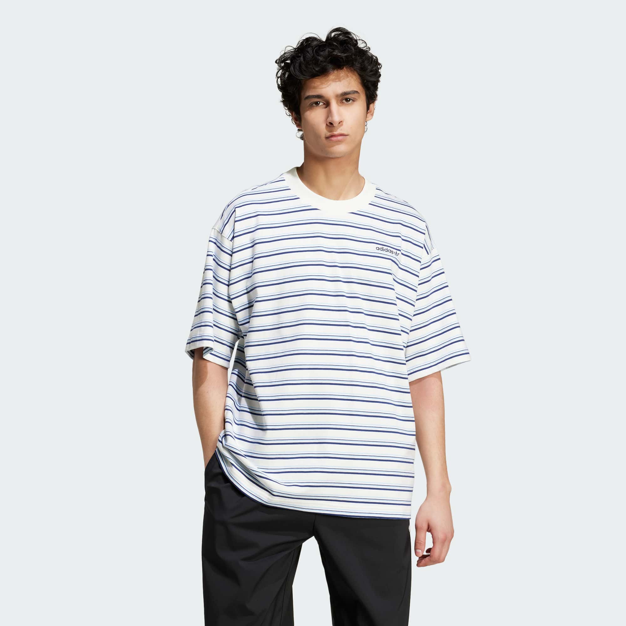 Мужская футболка adidas 80S LOOSE STRIPED T-SHIRT