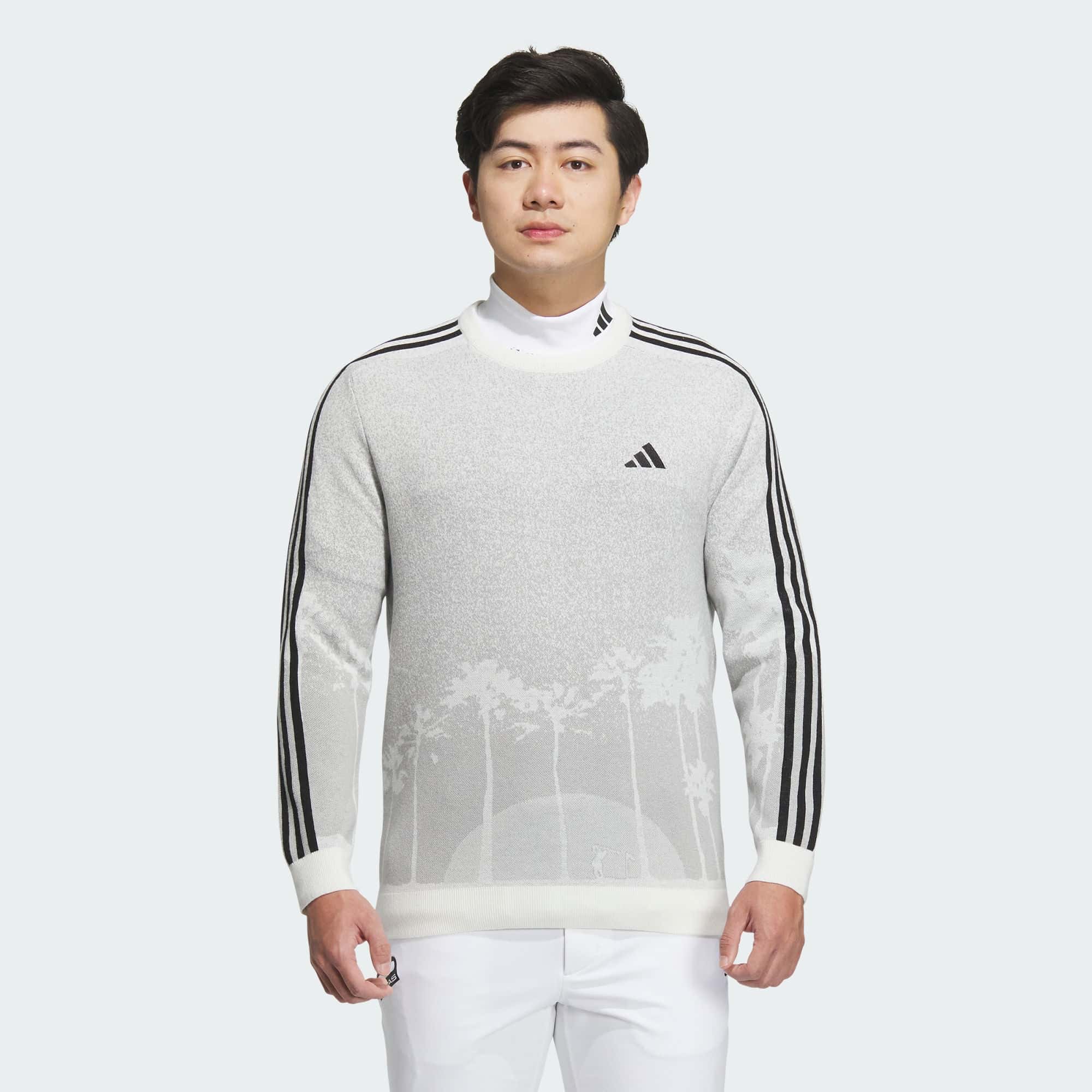 Мужской пуловер adidas JACQUARD SWEATER PULLOVER