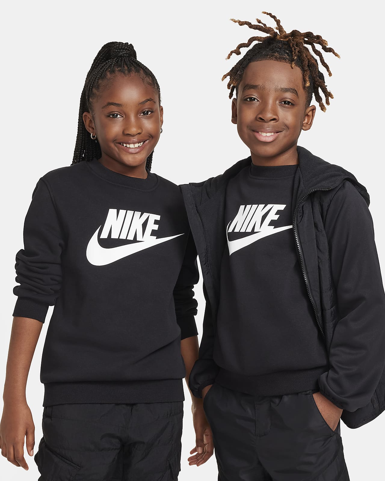 Детский свитшот Nike Sportswear Club Fleece черный