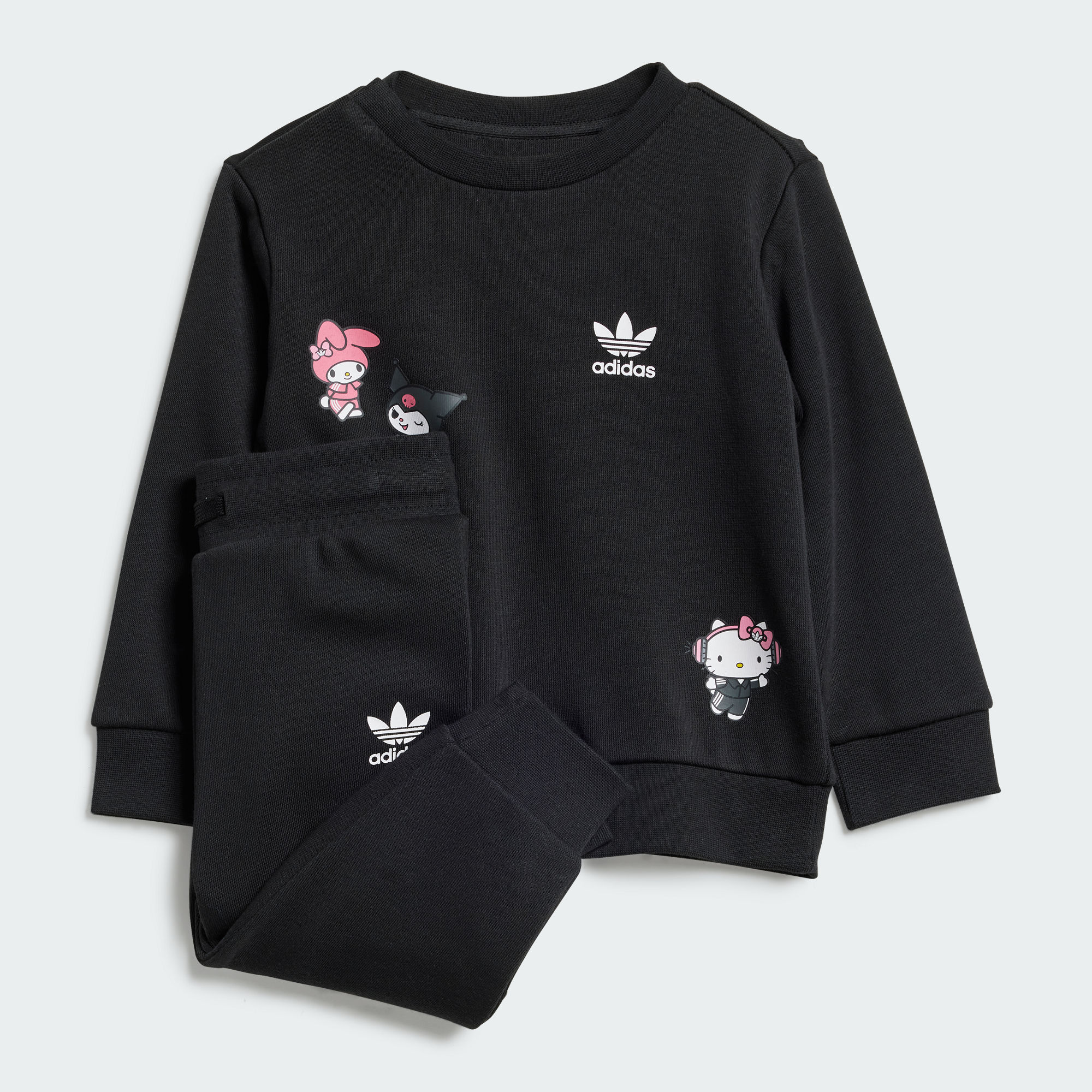 Детский свитшот adidas HELLO KITTY CREW SET черный