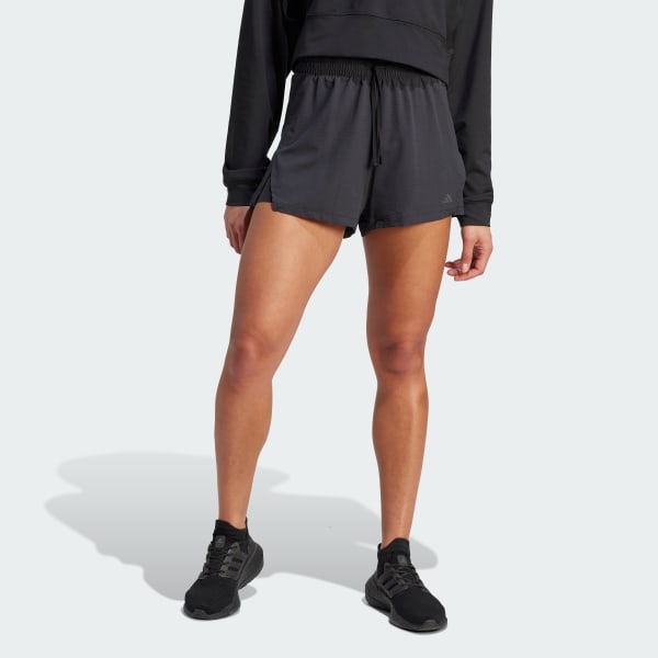 Женские шорты adidas HIIT HEAT.RDY Two-in-One Shorts (Черные)