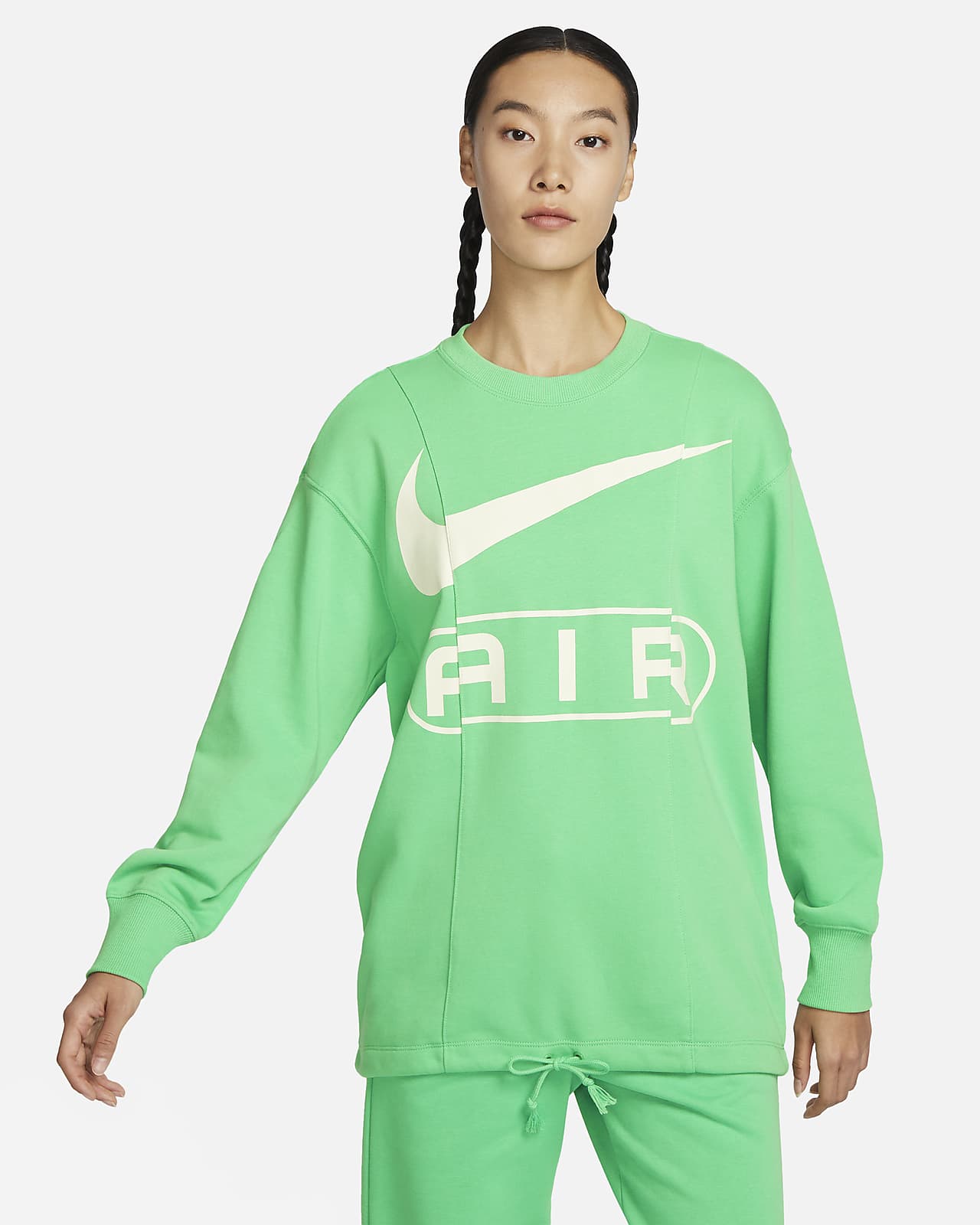 Женский свитшот Nike Air зеленый