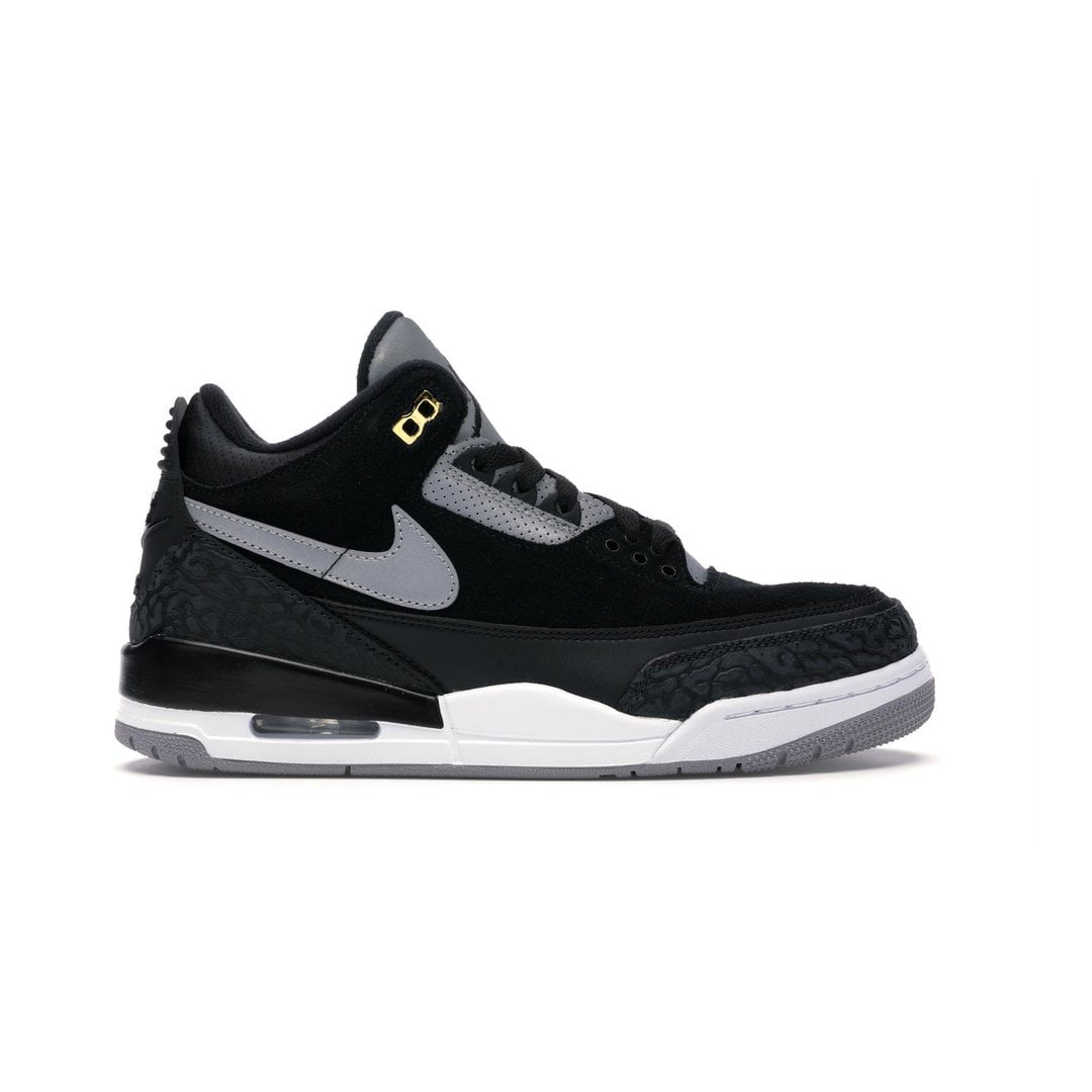 Кроссовки Nike Air Jordan 3 Retro Tinker Black Cement Gold