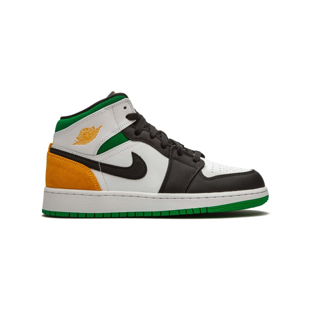 Кроссовки Nike Air Jordan 1 Mid SE GS Laser Orange / Lucky Green