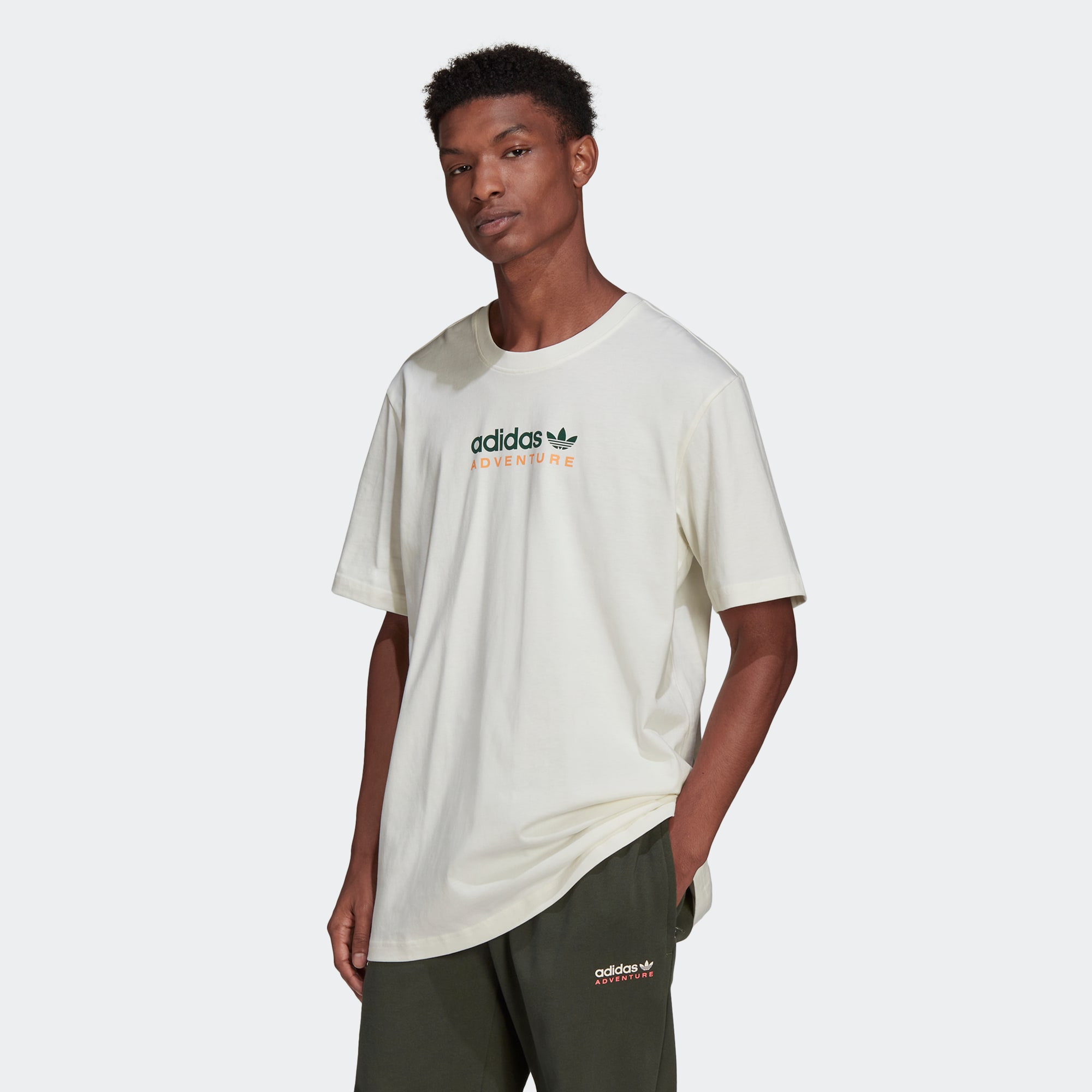 Мужская футболка adidas ADVENTURE MOUNTAIN SPRAY TEE белая