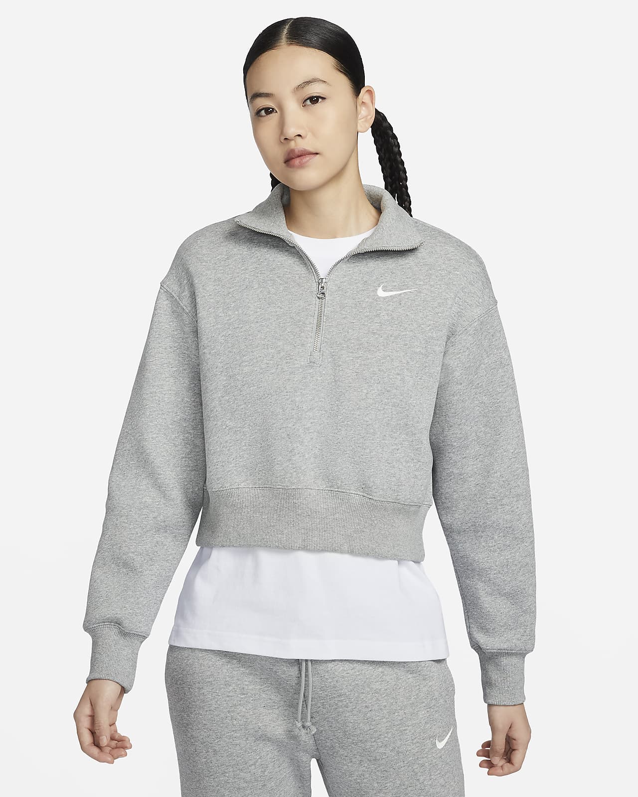 Женский свитшот Nike Sportswear Phoenix Fleece серый