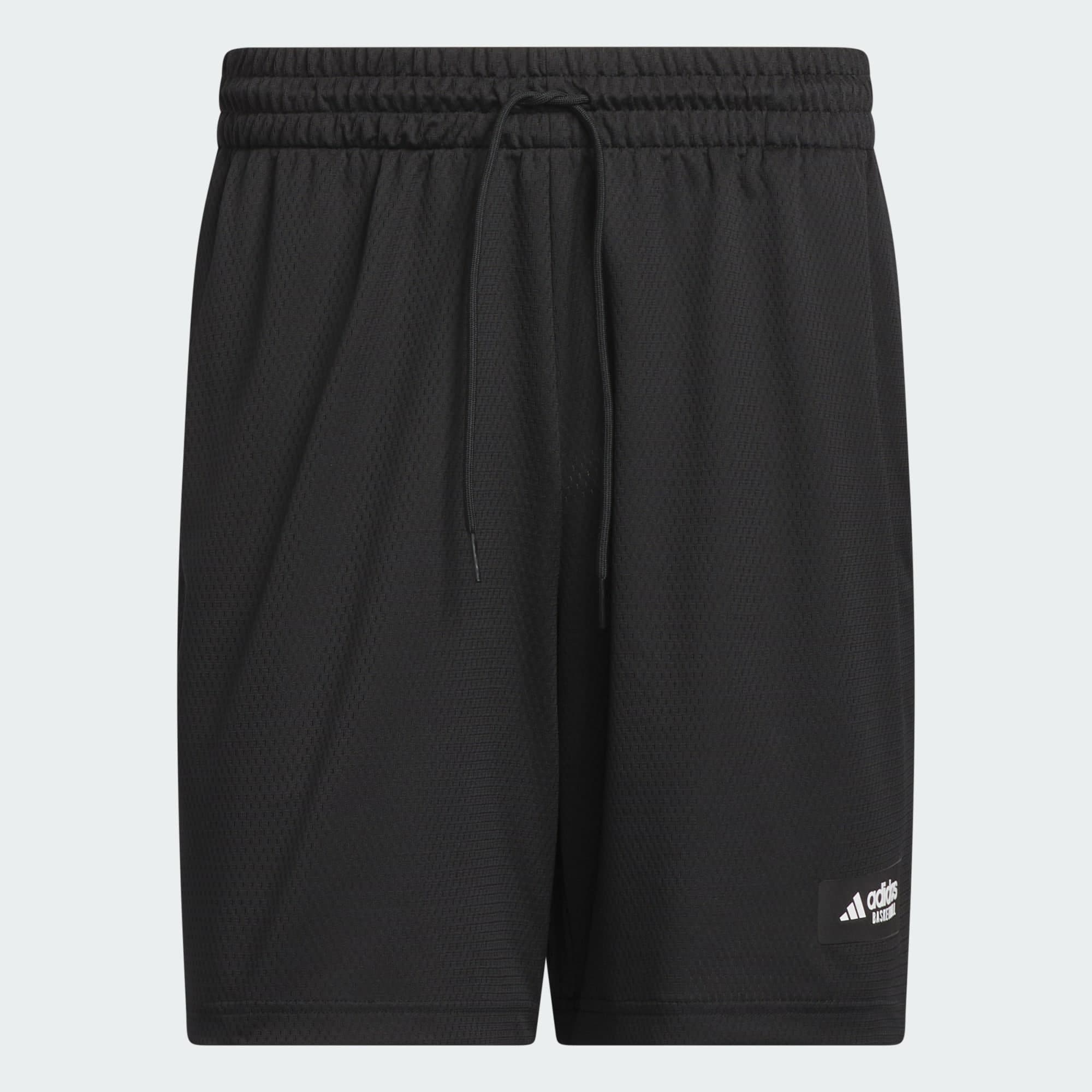 Мужские шорты adidas LEGENDS SHORTS черно-белые