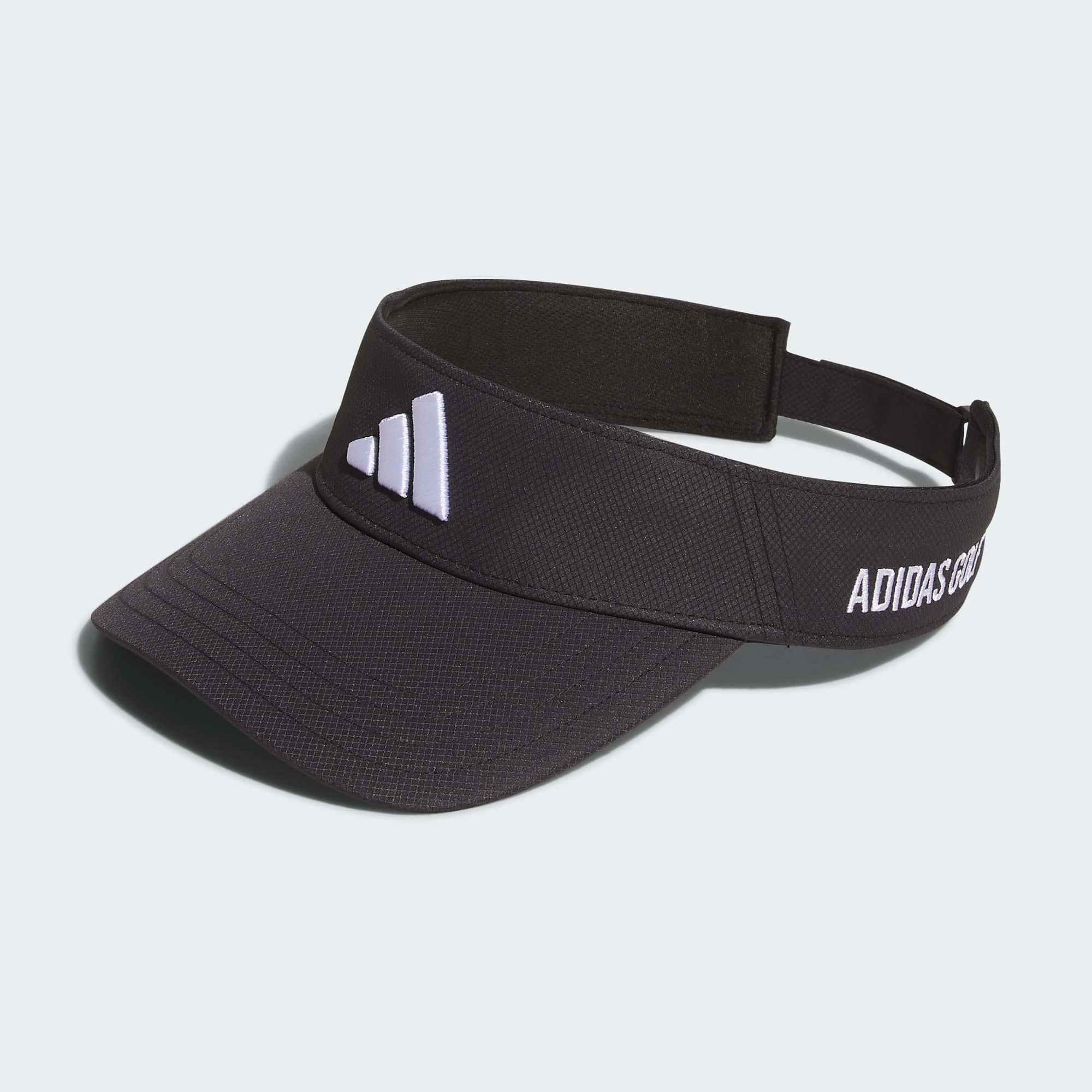 Кепка adidas TOUR LOGO VISOR черно-белая