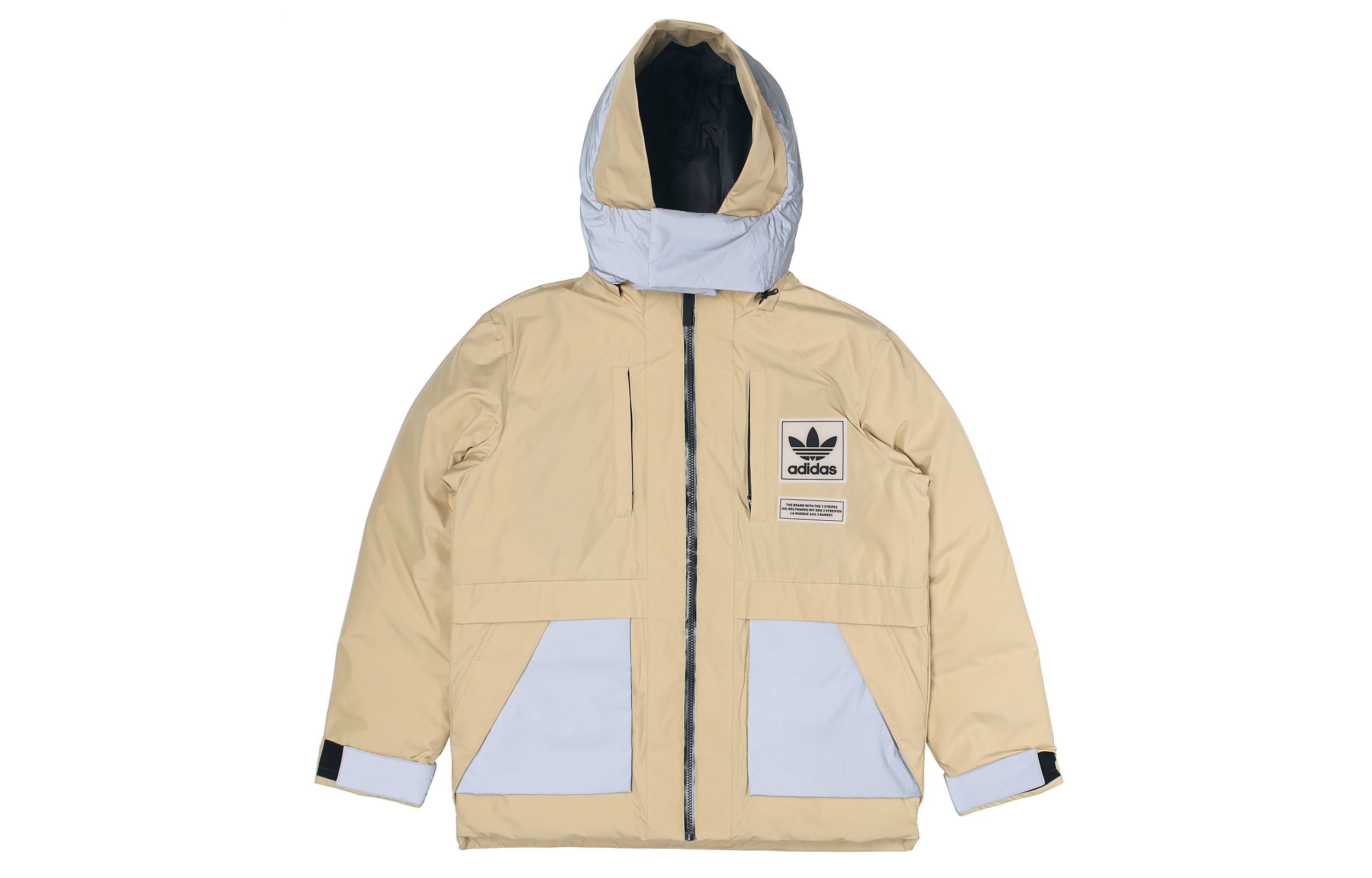 Пуховик мужской adidas originals Logo хаки