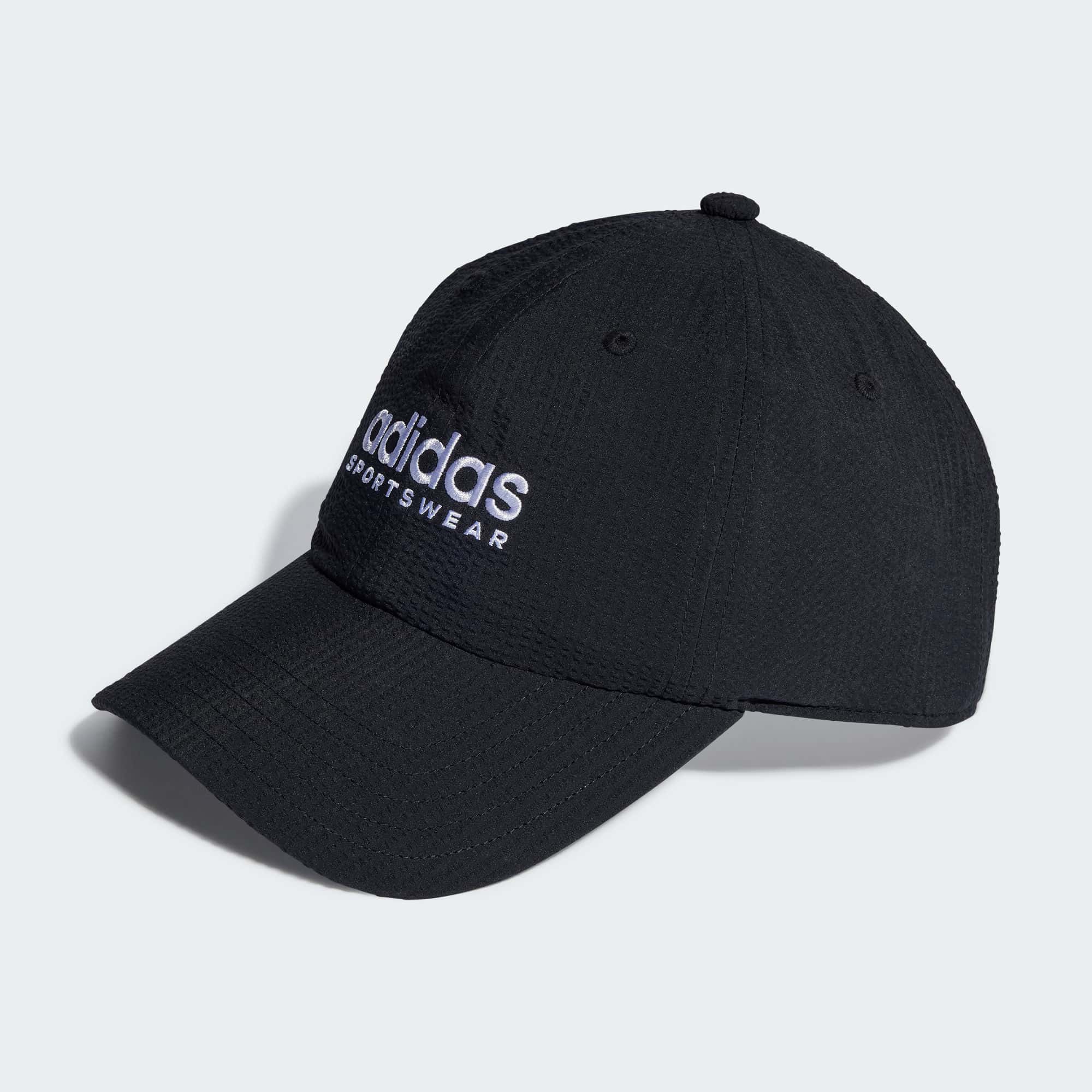 Кепка adidas SEERSUCKER DAD CAP черно-белая