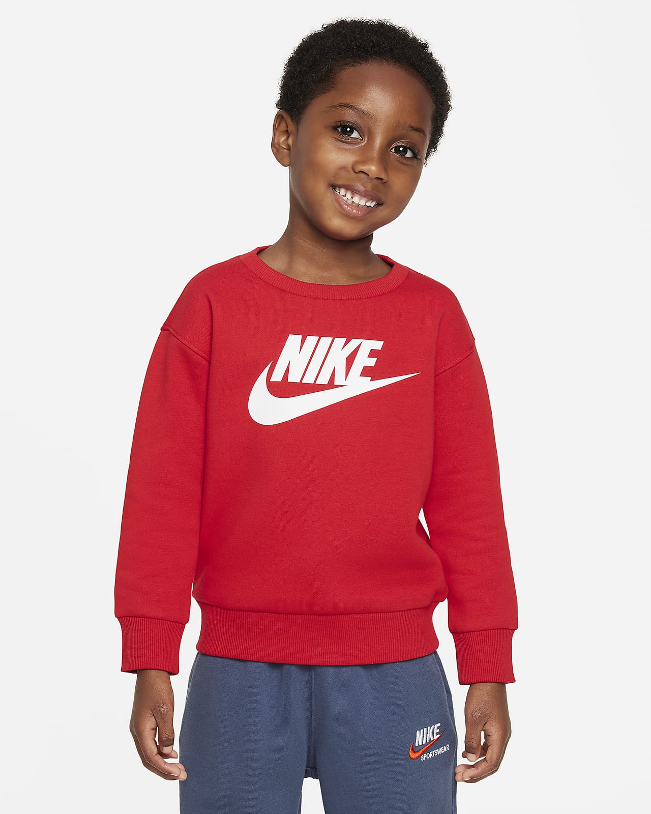 Детский топ Nike Sportswear Club Fleece красный