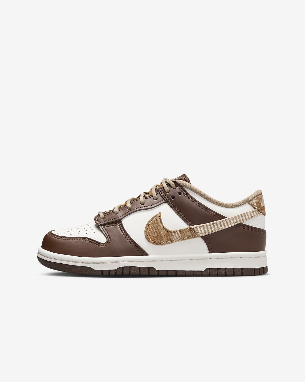 Детские кроссовки Nike Dunk Low (GS) белые