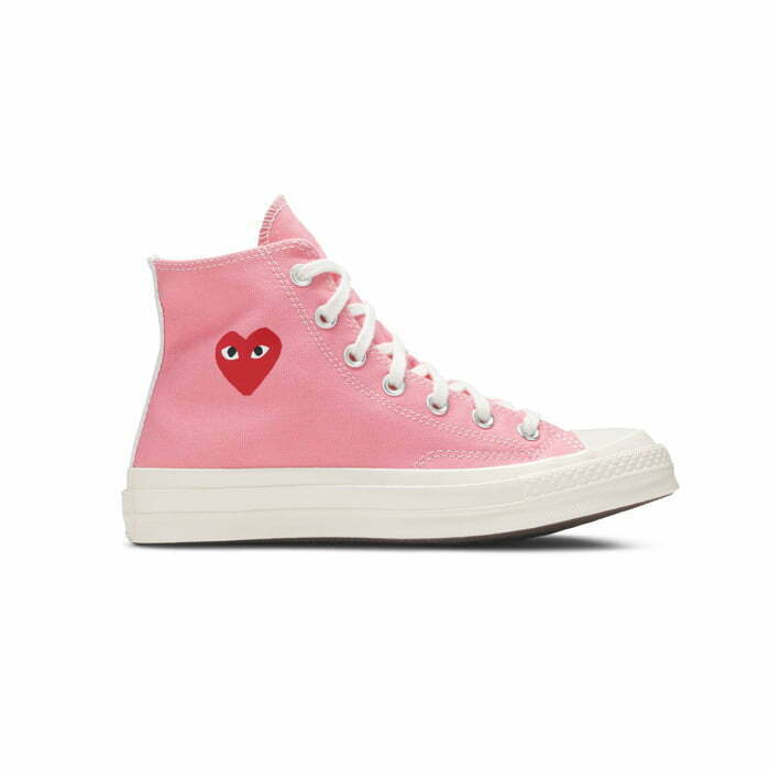 Кеды Converse Chuck Taylor All-Star 70s Hi Comme des Garcons Play Bright Pink