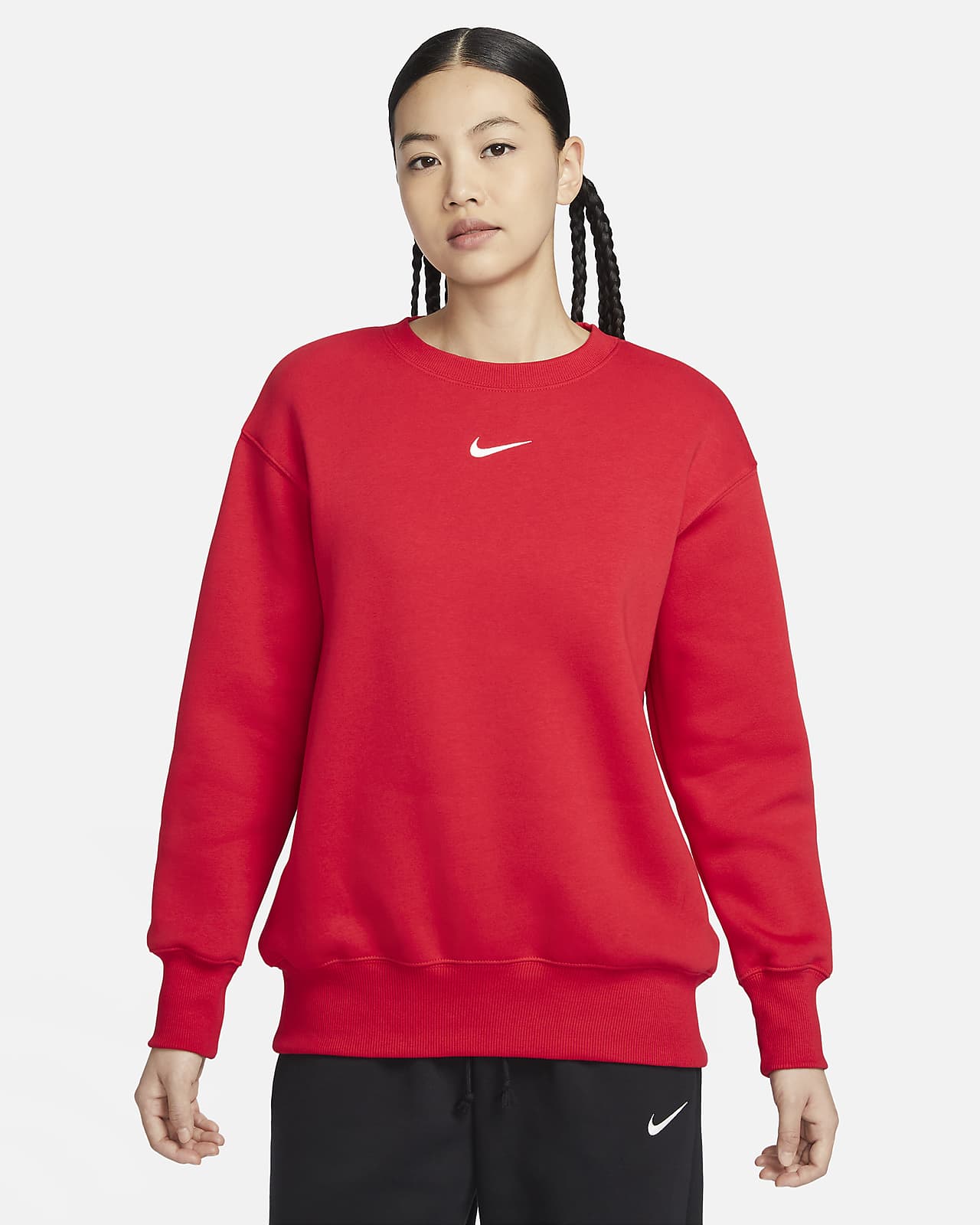 Женский свитшот Nike Sportswear Phoenix Fleece красный