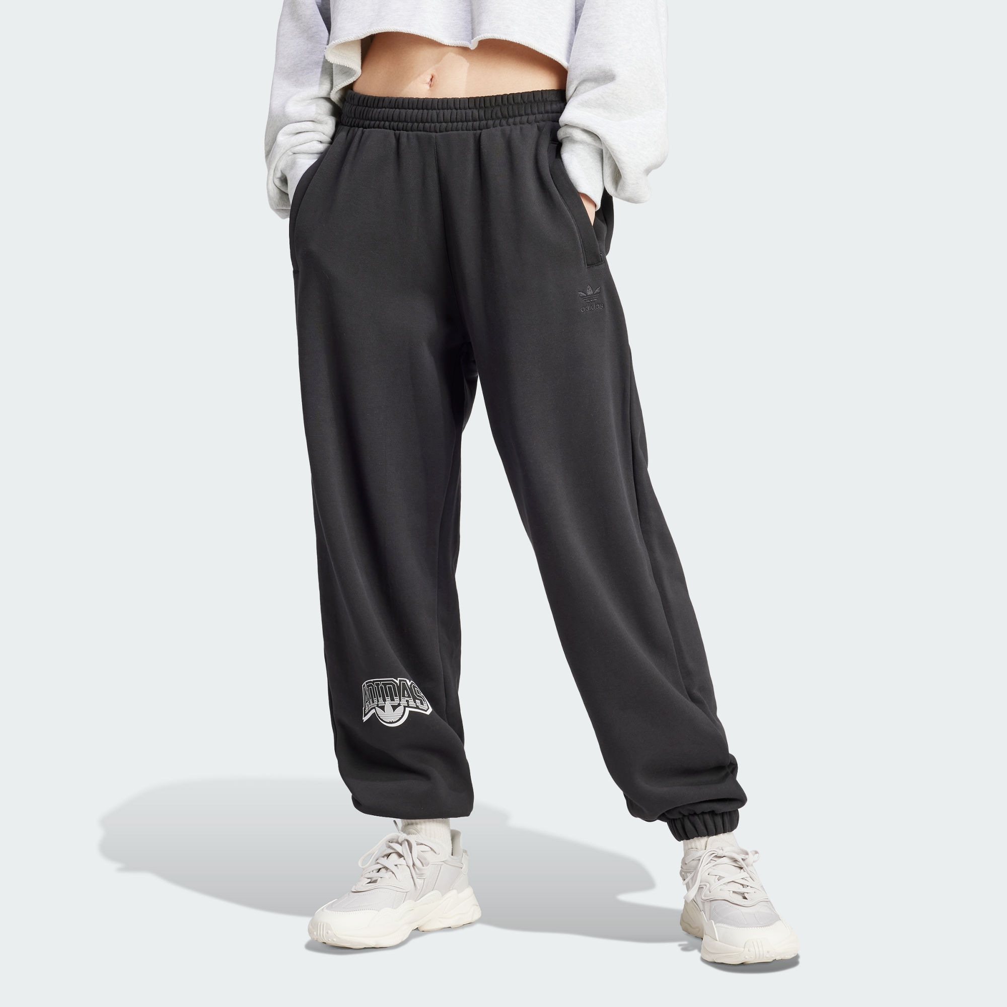 Женские брюки adidas LOOSE FIT SWEAT PANTS черные