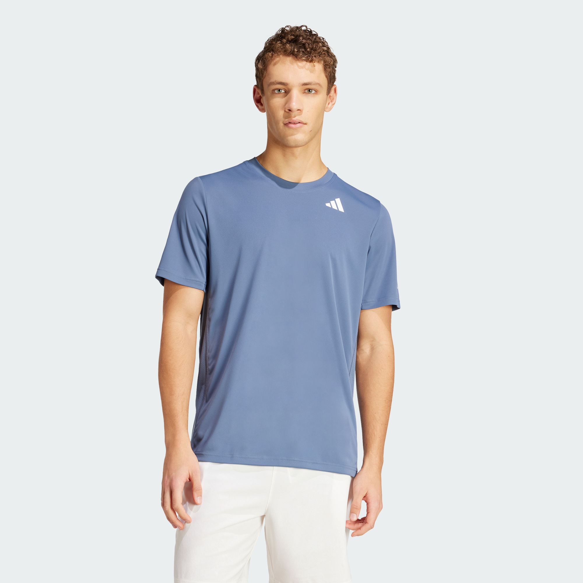 Мужская футболка adidas CLUB 3-STRIPES TENNIS TEE синяя