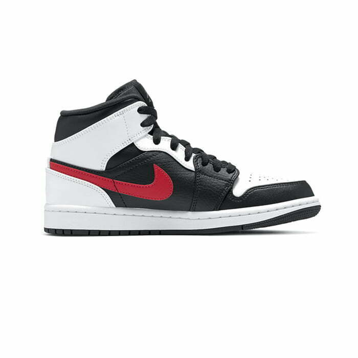 Кроссовки Nike Air Jordan 1 Mid Black Chile Red White