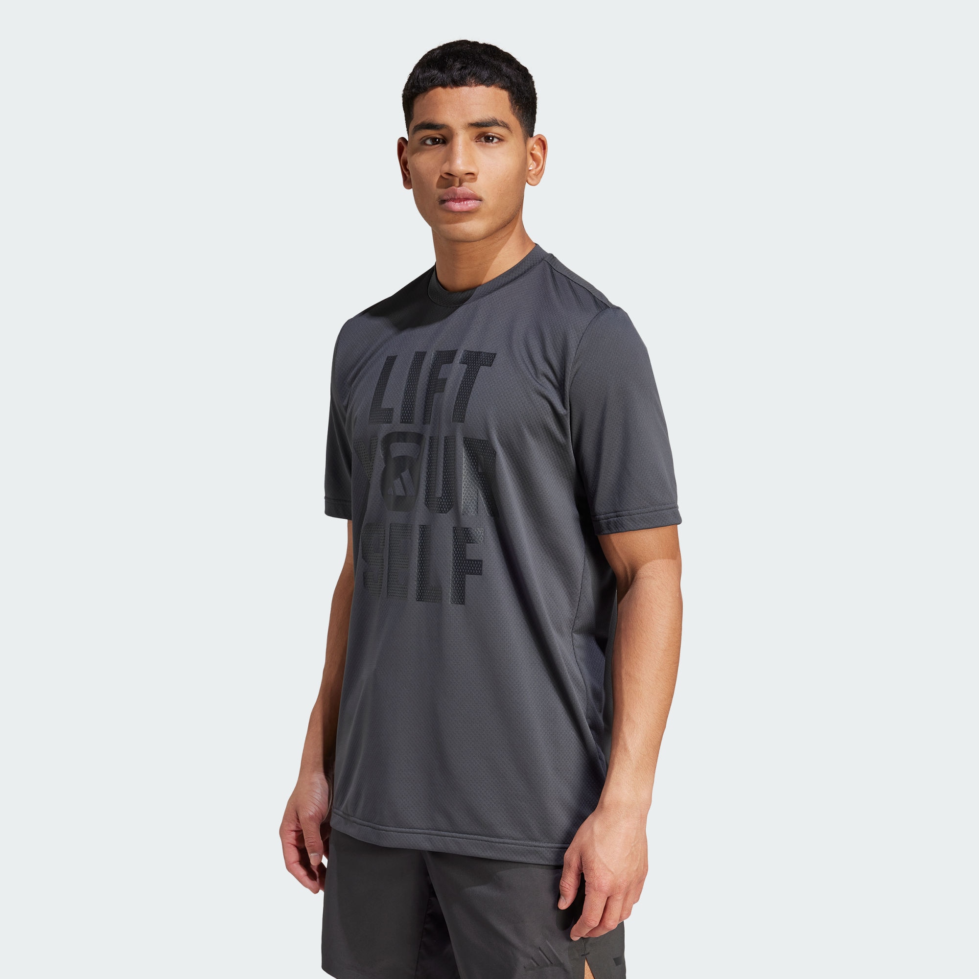 Мужская футболка adidas AEROREADY LIFT YOUR SELF T-SHIRT черная