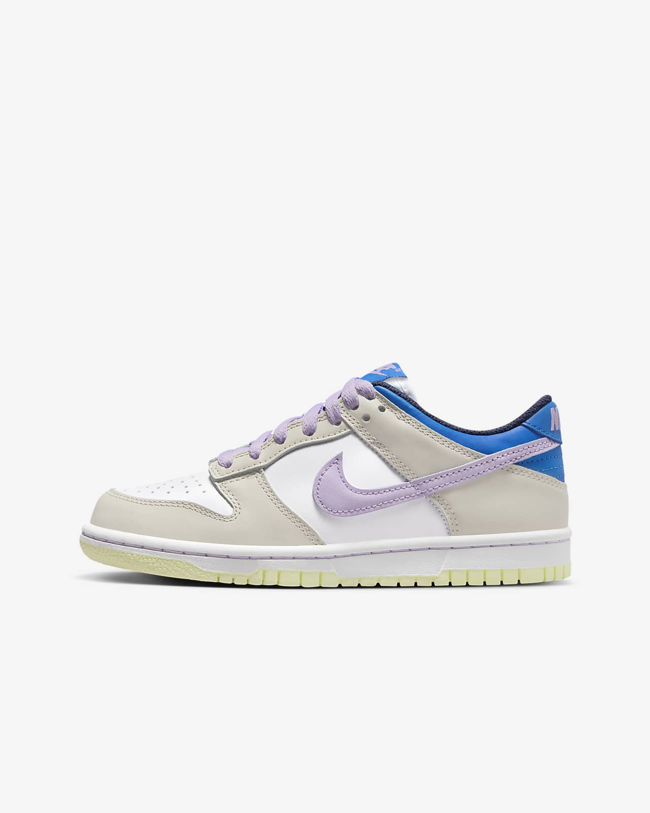 Детские кроссовки Nike Dunk Low (GS) белые