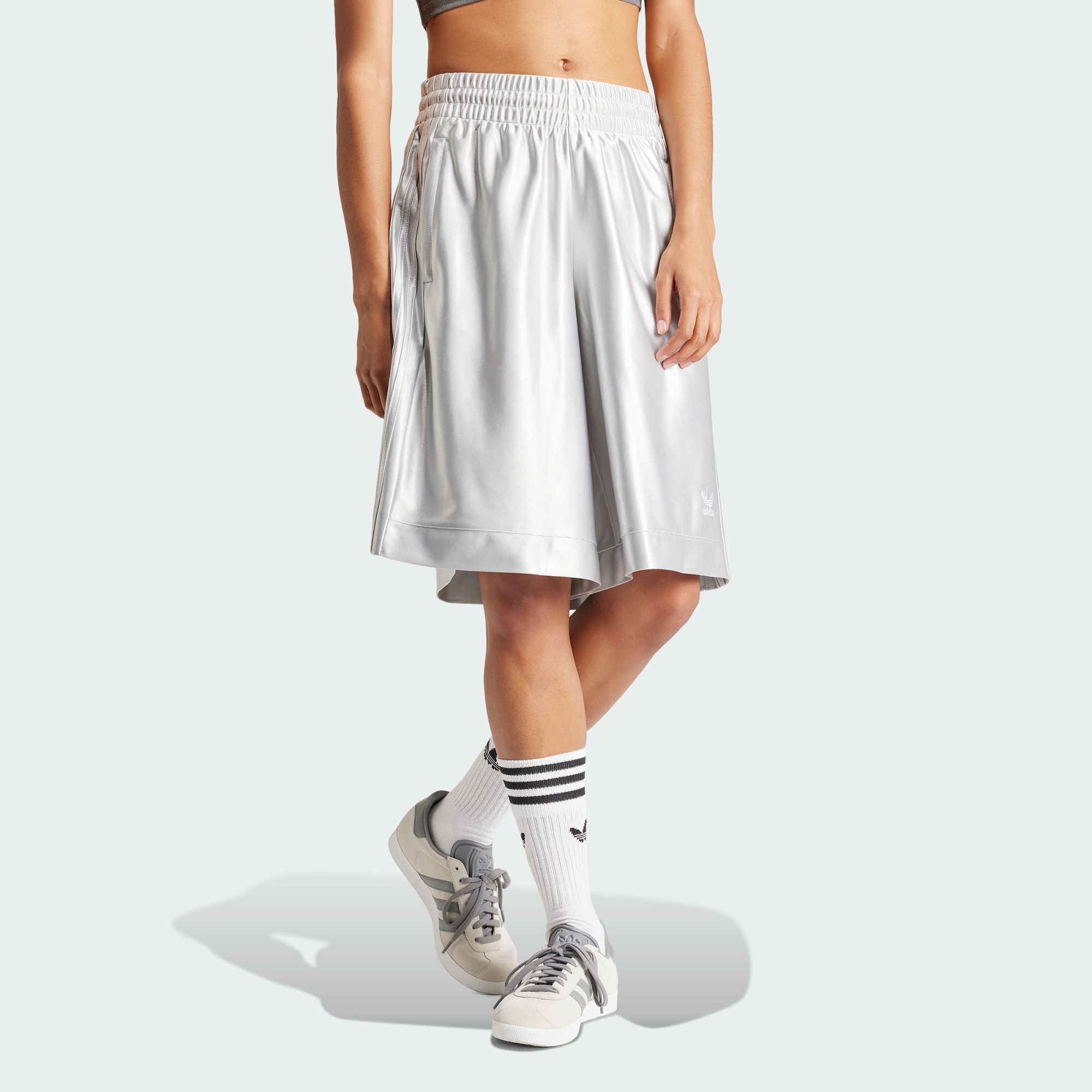 Женские шорты adidas PREMIUM BASKETBALL SHORTS серые