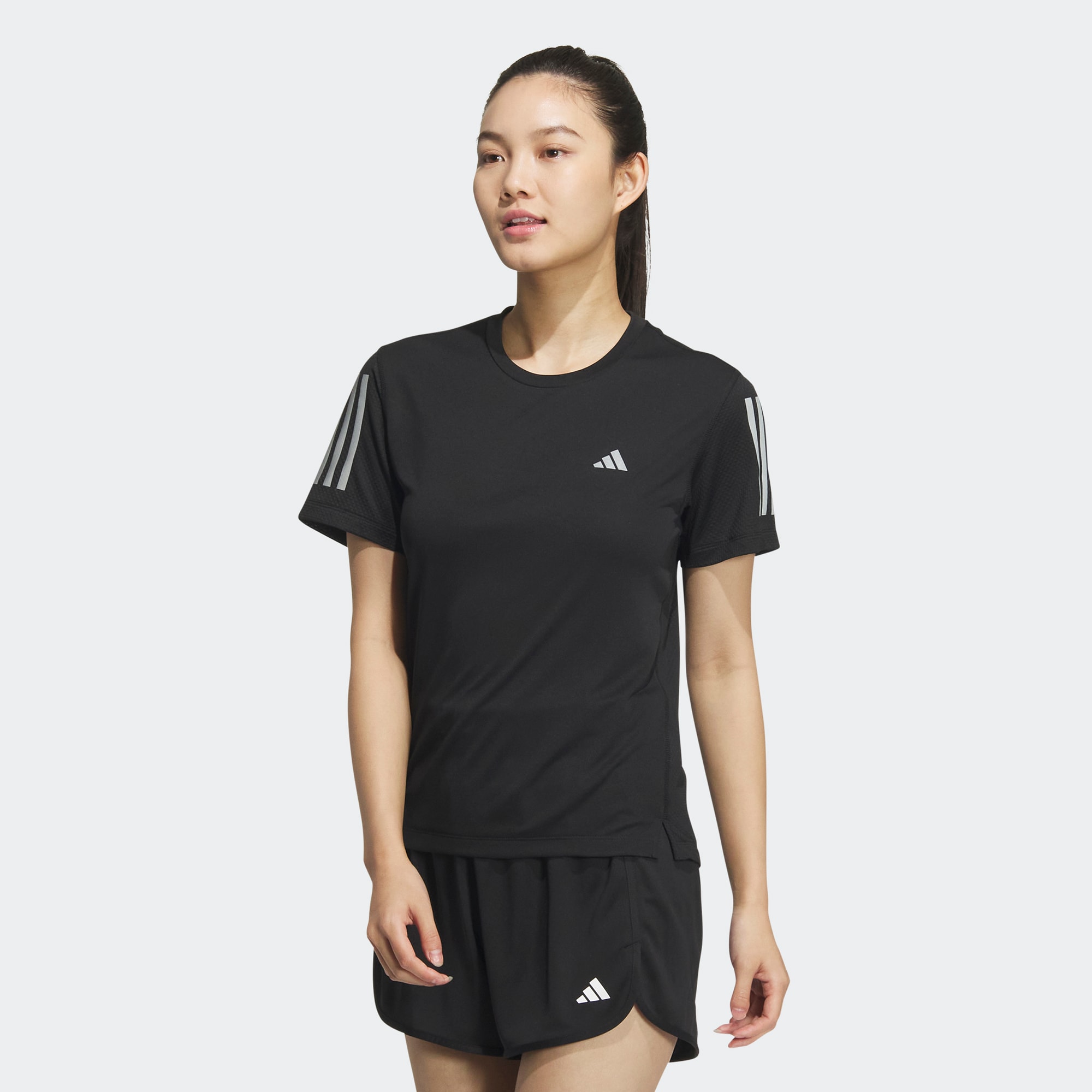 Женская футболка adidas OWN THE RUN COOLER T-SHIRT черная